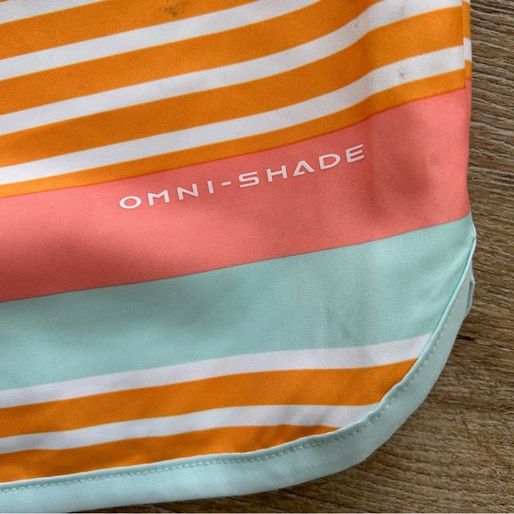 Columbia Omni Shade Swim Trunks Shorts Youth Large Striped Omni Wicking NEW - Picture 9 of 11